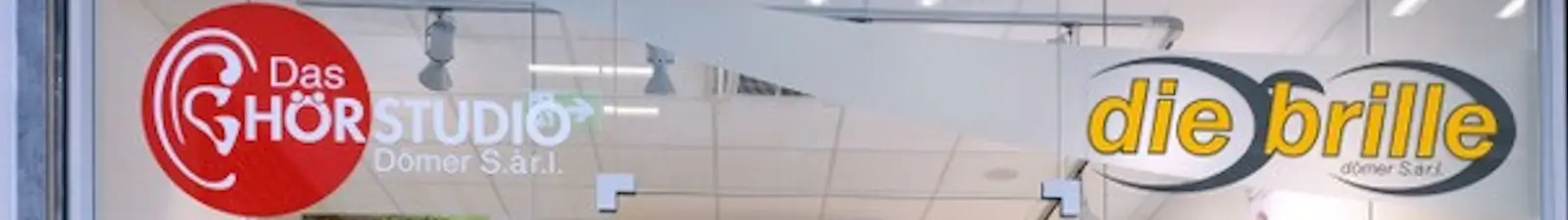 Dömer die Brille das Hörstudio Banner