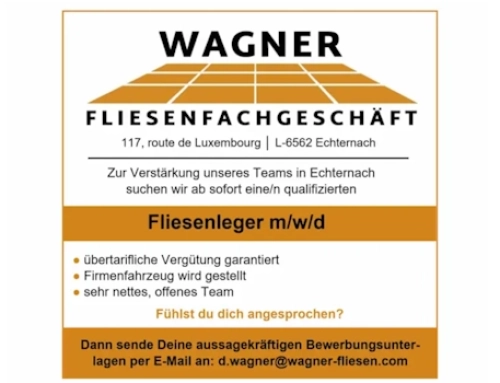 Stellenanzeige – Fliesenleger